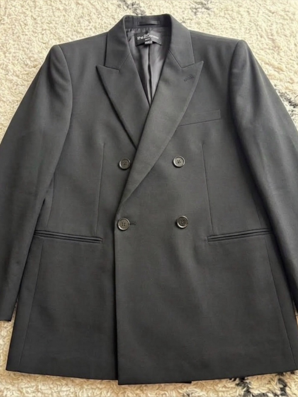 Zara Intro The Classics black double breast blazer jacket